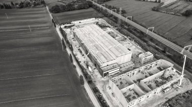 İnşaat İşçileri İnşaat Geliştirme Alanını Hazırlıyor.