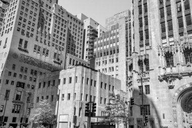 Chicago nehri boyunca Chicago gökdelenleri.