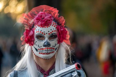 Lucca, İtalya - 1 Kasım 2024: Lucca Comics ve Games, Lucca Comics ve pop kültürünün coşkulu bir kutlaması binlerce hayranını Lucca 'nın ortaçağ sokaklarına getirdi.