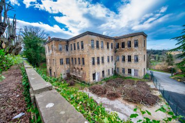 Haunting Images of Volterra's Abandoned Asylum: A Ghostly Glimpse into Its Dark Past. clipart