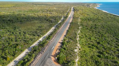 Western Australia beekeepers' sanctuary from above, showcasing sustainable practices and natural beauty. clipart