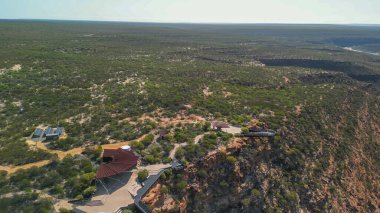 Batı Avustralya 'daki Kalbarri Skywalk ve kanyon manzarası..