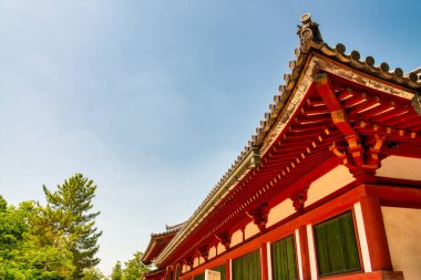 Todai-Ji Tapınağının dış görünüşü, Nara - Japonya.
