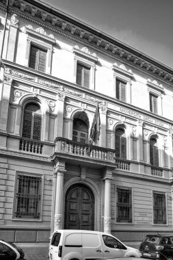 Pisa 'daki Palazzo della Sapienza' nın dış görünüşü, tarihi mimarisini gözler önüne seriyor..