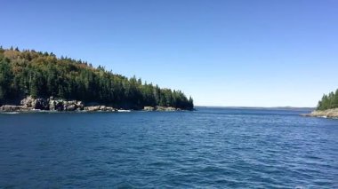 Acadia Ulusal Parkı, Maine. Güzel hava manzarası.