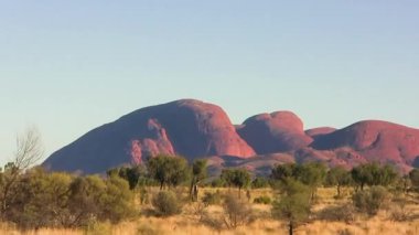 Güneşli bir günde Avustralya 'nın taşra renkleri