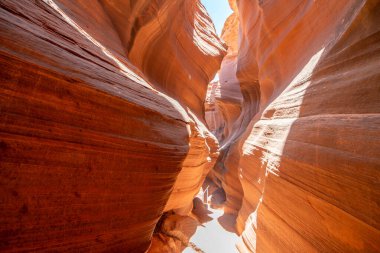 Navajo Yukarı Antilop Kanyonu Powell Gölü Navajo Kabile Parkı içinde, Page, AZ yakınlarında.