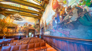 Santa Barbara, CA - 2 Ağustos 2017: Bir şehir merkezi.