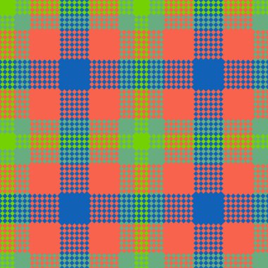 Dekoratif tartan karo desen çizimi