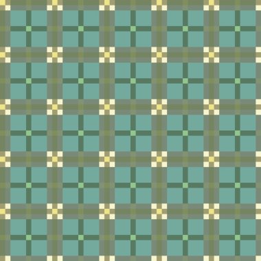 Dekoratif tartan karo desen çizimi