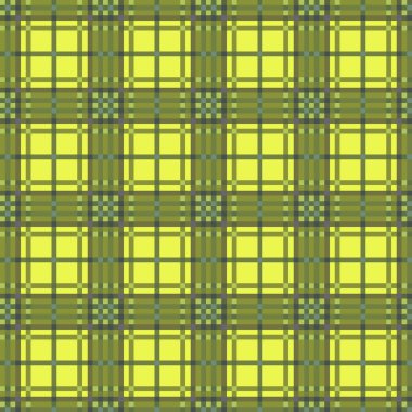 Dekoratif tartan karo desen çizimi