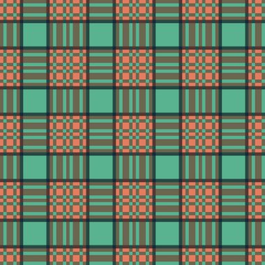 Dekoratif tartan karo desen çizimi