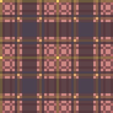 Dekoratif tartan karo desen çizimi