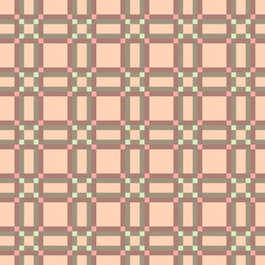 Dekoratif tartan karo desen çizimi