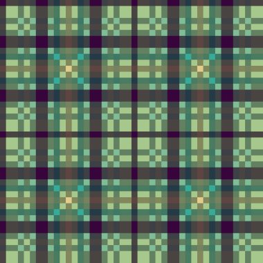 Dekoratif tartan karo desen çizimi