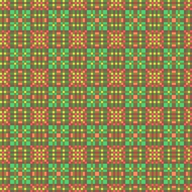 Dekoratif tartan karo desen çizimi