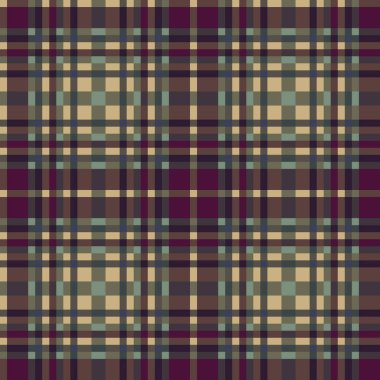 Dekoratif tartan karo desen çizimi