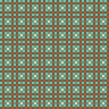 Dekoratif tartan karo desen çizimi