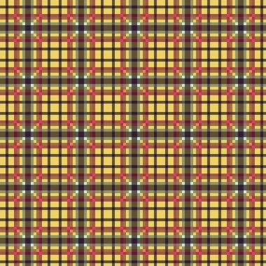 Dekoratif tartan karo desen çizimi