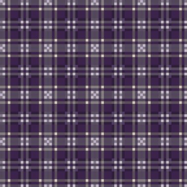 Dekoratif tartan karo desen çizimi