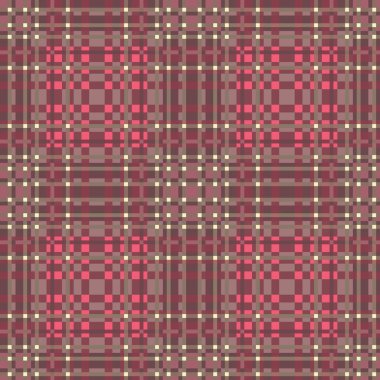 Dekoratif tartan karo desen çizimi