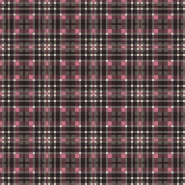 Dekoratif tartan karo desen çizimi
