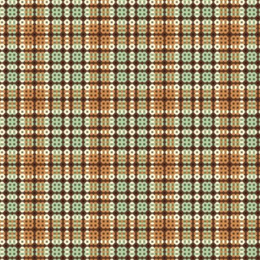 Dekoratif tartan karo desen çizimi