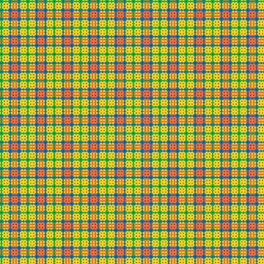 Dekoratif tartan karo desen çizimi