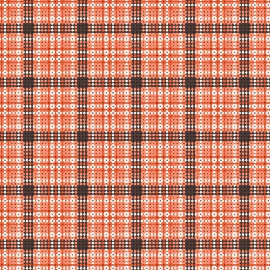 Dekoratif tartan karo desen çizimi