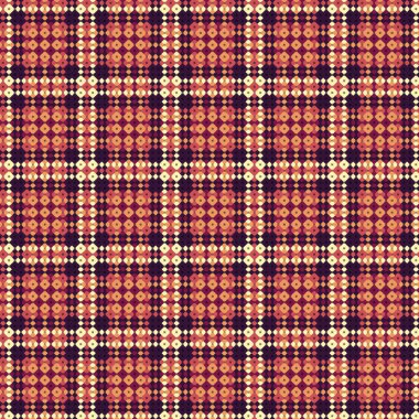 Dekoratif tartan karo desen çizimi