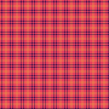 Dekoratif tartan karo desen çizimi