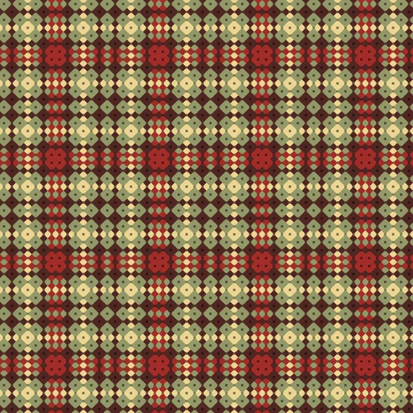 Dekoratif tartan karo desen çizimi