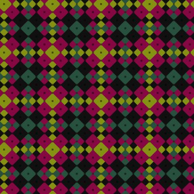 Dekoratif tartan karo desen çizimi