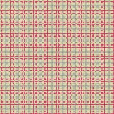 Dekoratif tartan karo desen çizimi