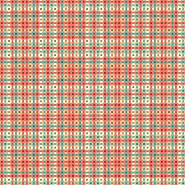 Dekoratif tartan karo desen çizimi