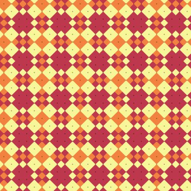 Dekoratif tartan karo desen çizimi