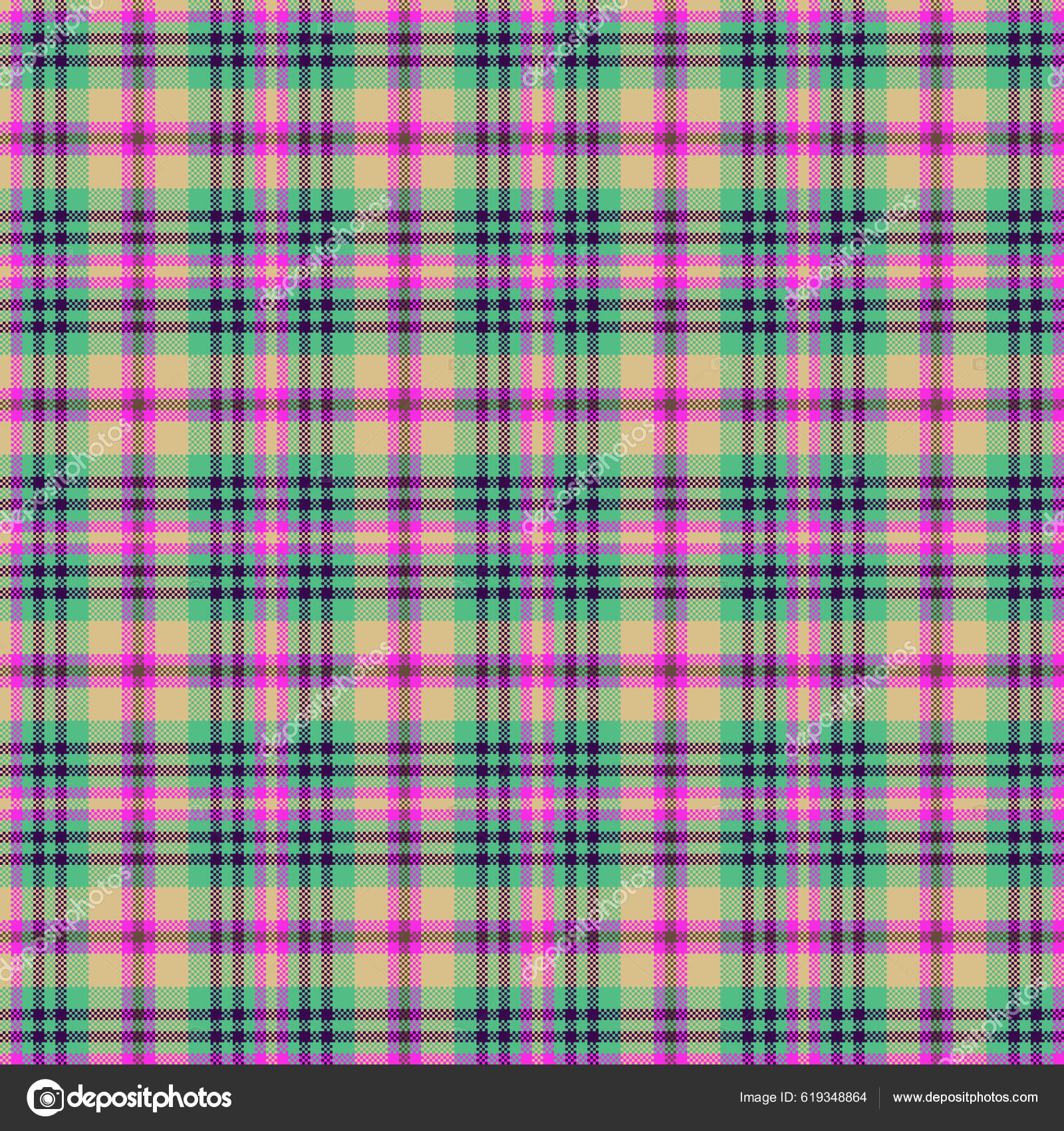 Decorative Tartan Plaid Tiles Pattern Illustration Stock Vector by ...