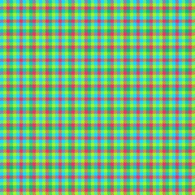 Dekoratif tartan karo desen çizimi