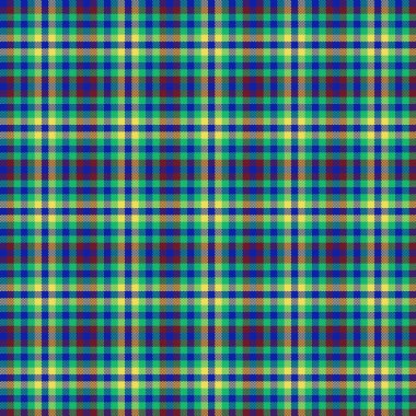 Dekoratif tartan karo desen çizimi