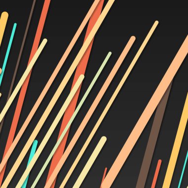 Rastgele Renk akış çizgileri resimlemesi