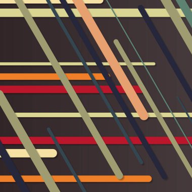 Rastgele Renk akış çizgileri resimlemesi