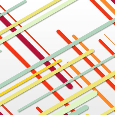 Rastgele Renk akış çizgileri resimlemesi