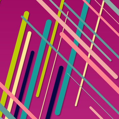 Rastgele Renk akış çizgileri resimlemesi