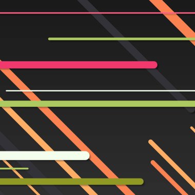 Rastgele Renk akış çizgileri resimlemesi