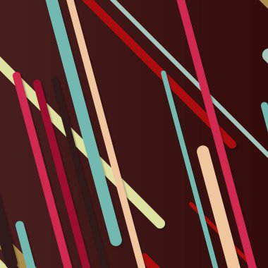 Rastgele Renk akış çizgileri resimlemesi