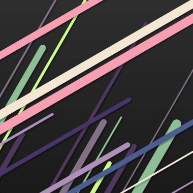 Rastgele Renk akış çizgileri resimlemesi