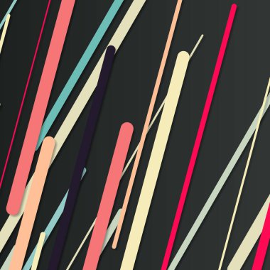 Rastgele Renk akış çizgileri resimlemesi