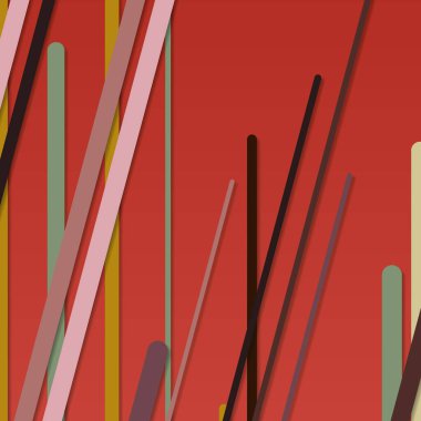 Rastgele Renk akış çizgileri resimlemesi