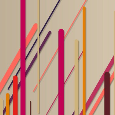 Rastgele Renk akış çizgileri resimlemesi