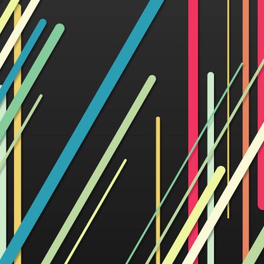 Rastgele Renk akış çizgileri resimlemesi